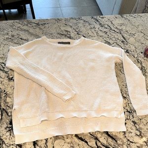 French connection white knit sweater